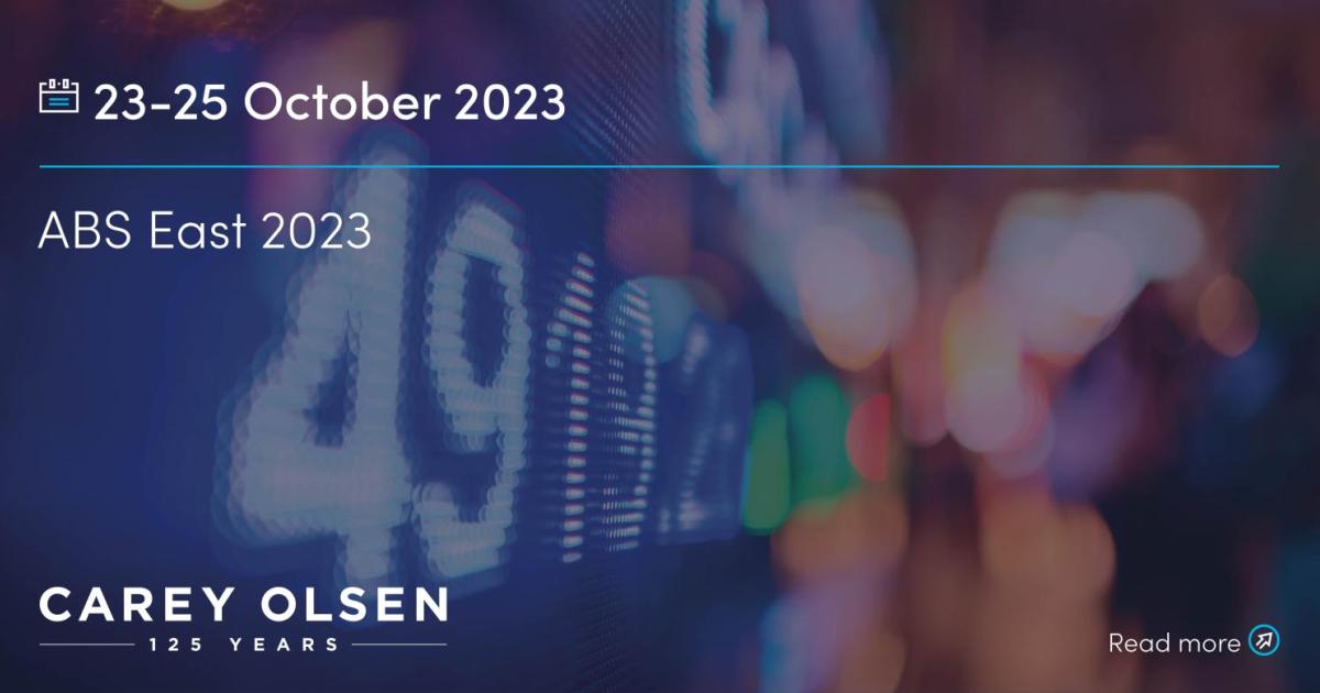 Carey Olsen sponsors ABS East 2023 Carey Olsen